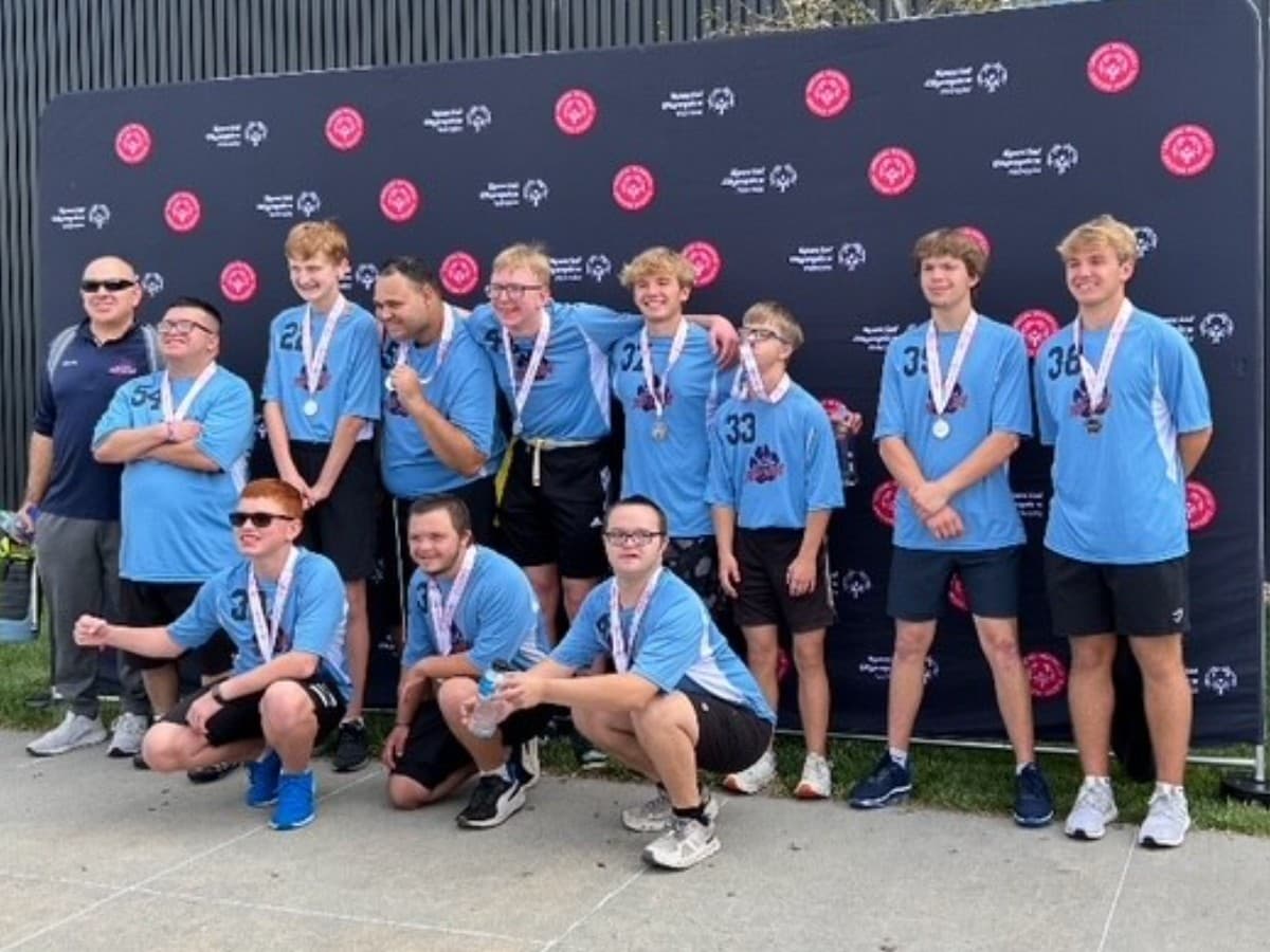 Elkhorn Top Dogs flag football team photo from 2025